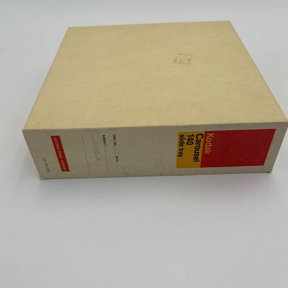 Kodak Carousel 140 Slide Tray Unisex 140 Capacity Black Good Vintage Projector